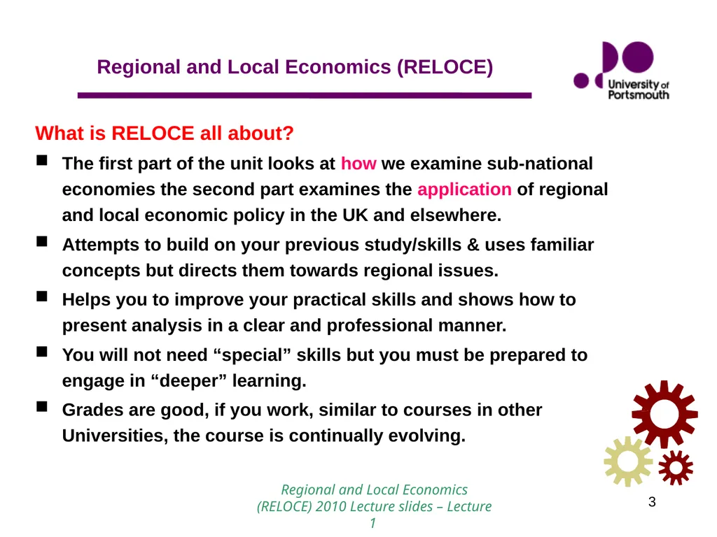1 Introduction to Regional and Local Economics - slide 3 of 19