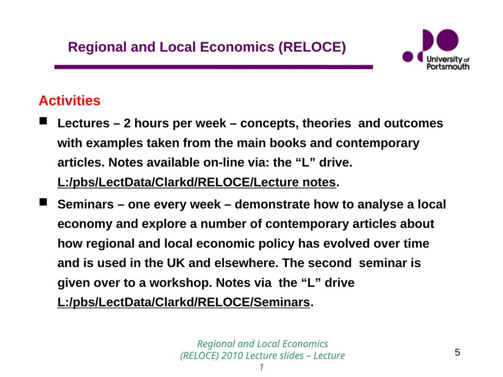 1 Introduction to Regional and Local Economics - slide 5 of 19