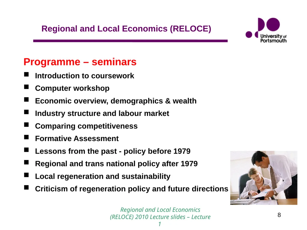 1 Introduction to Regional and Local Economics - slide 8 of 19