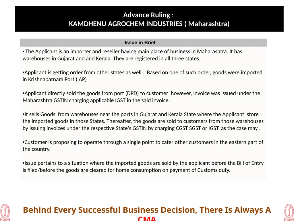 Recent Developments in Litigation ( GST) 20th - slide 18 of 24