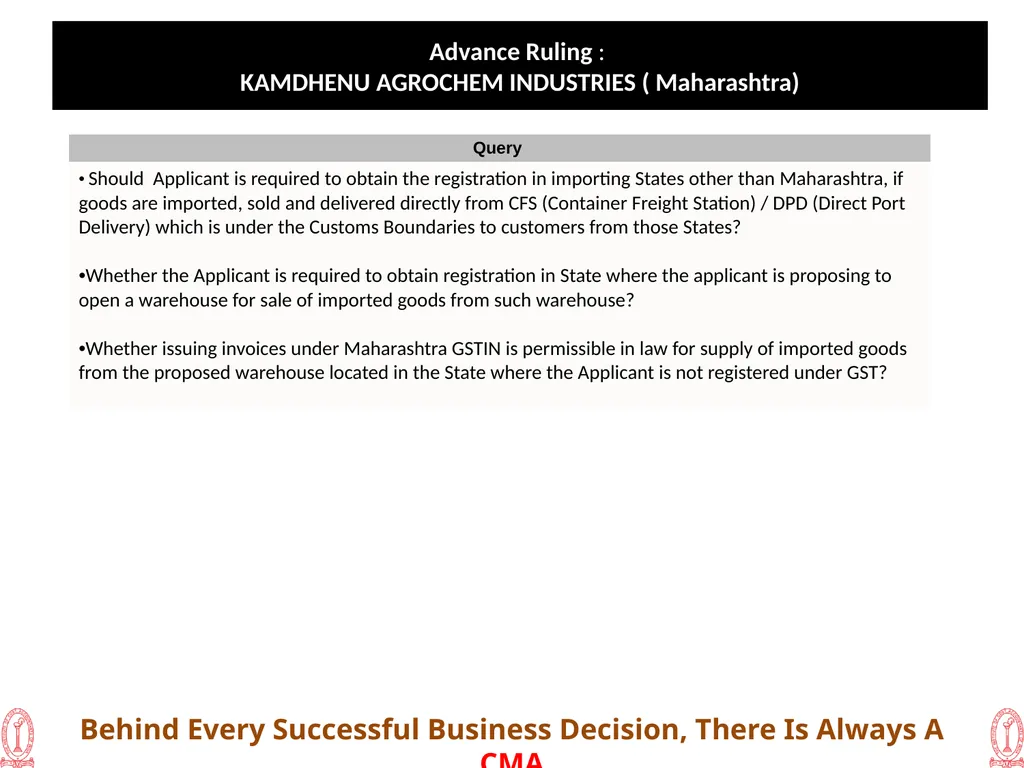 Recent Developments in Litigation ( GST) 20th - slide 19 of 24