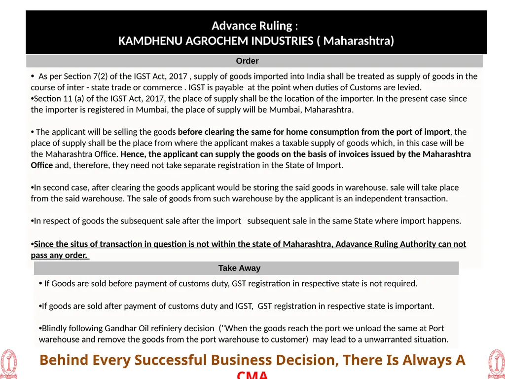 Recent Developments in Litigation ( GST) 20th - slide 20 of 24