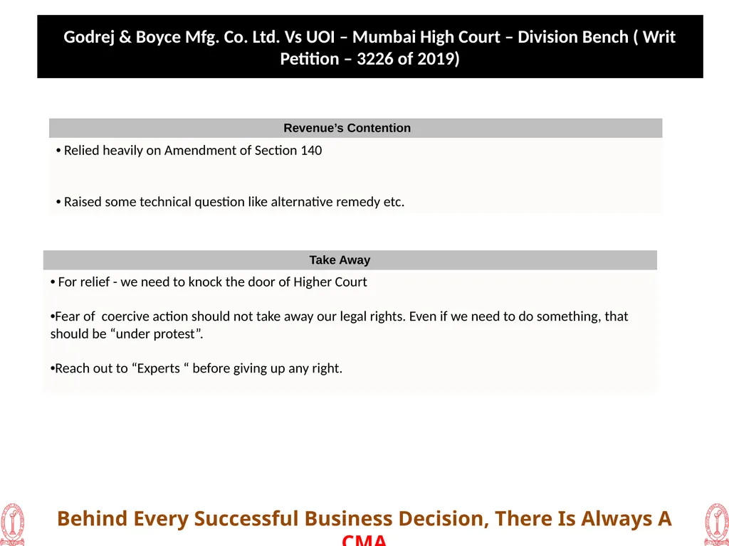 Recent Developments in Litigation ( GST) 20th - slide 4 of 24