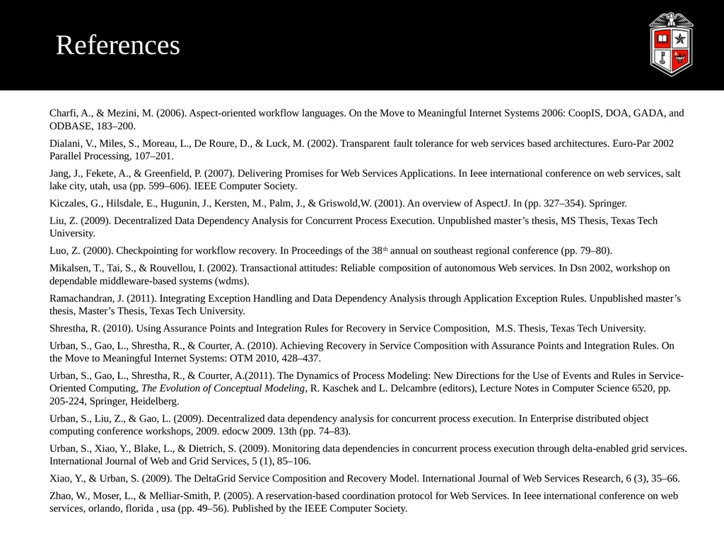 A Robust Web Service Composition Model with - slide 30 of 34