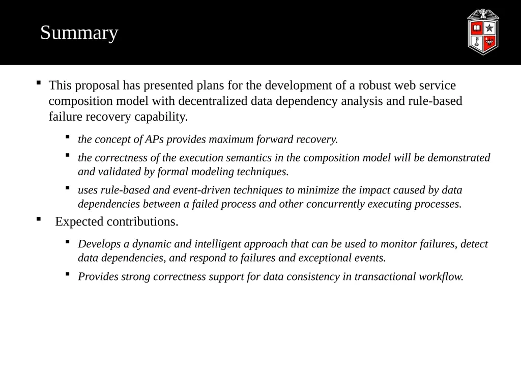 A Robust Web Service Composition Model with - slide 27 of 34
