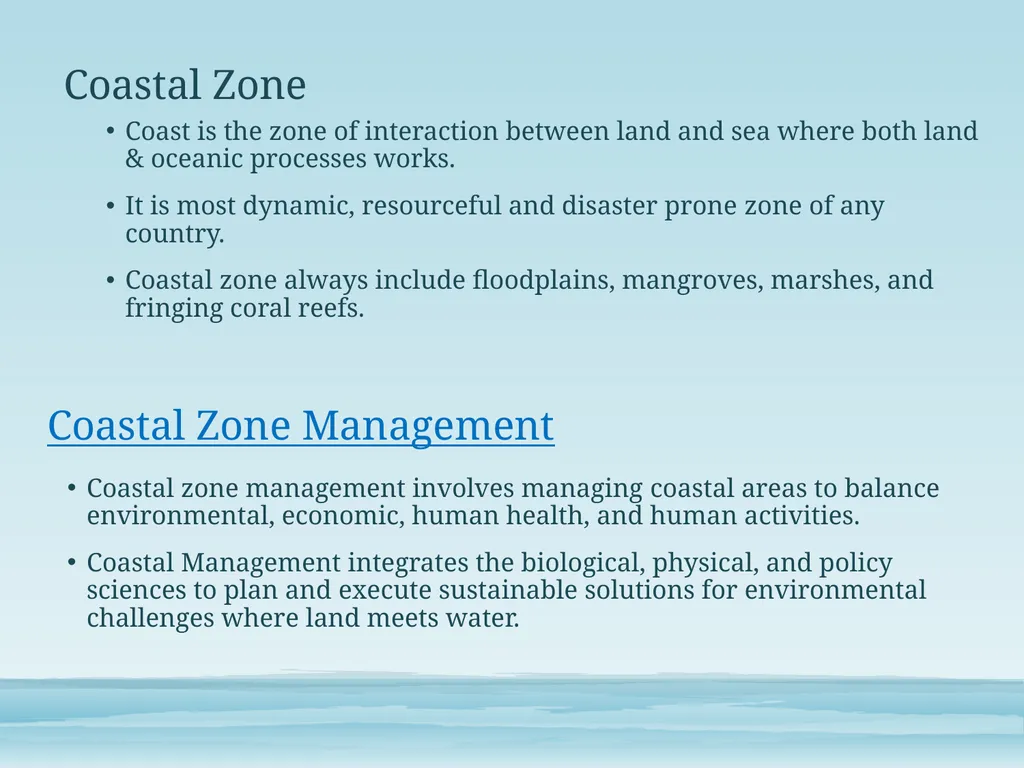 Integrated Coastal Zone Management & Exclusive - slide 2 of 10