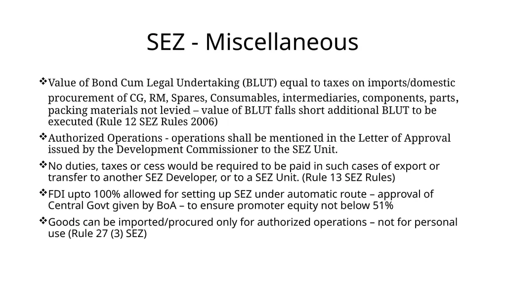 Special Economic Zones-SEZ Dr M. S. Krishna Kumar, - slide 19 of 24