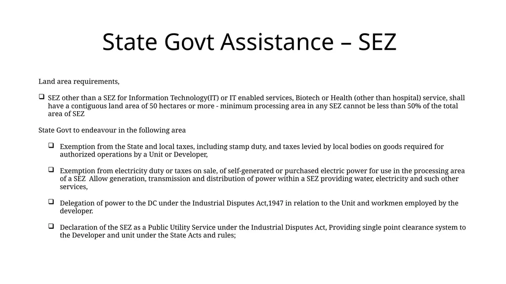 Special Economic Zones-SEZ Dr M. S. Krishna Kumar, - slide 5 of 24