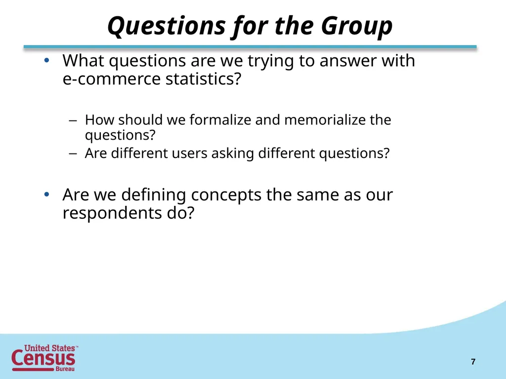 32nd Voorburg Group Meeting New Delhi, India - slide 7 of 7
