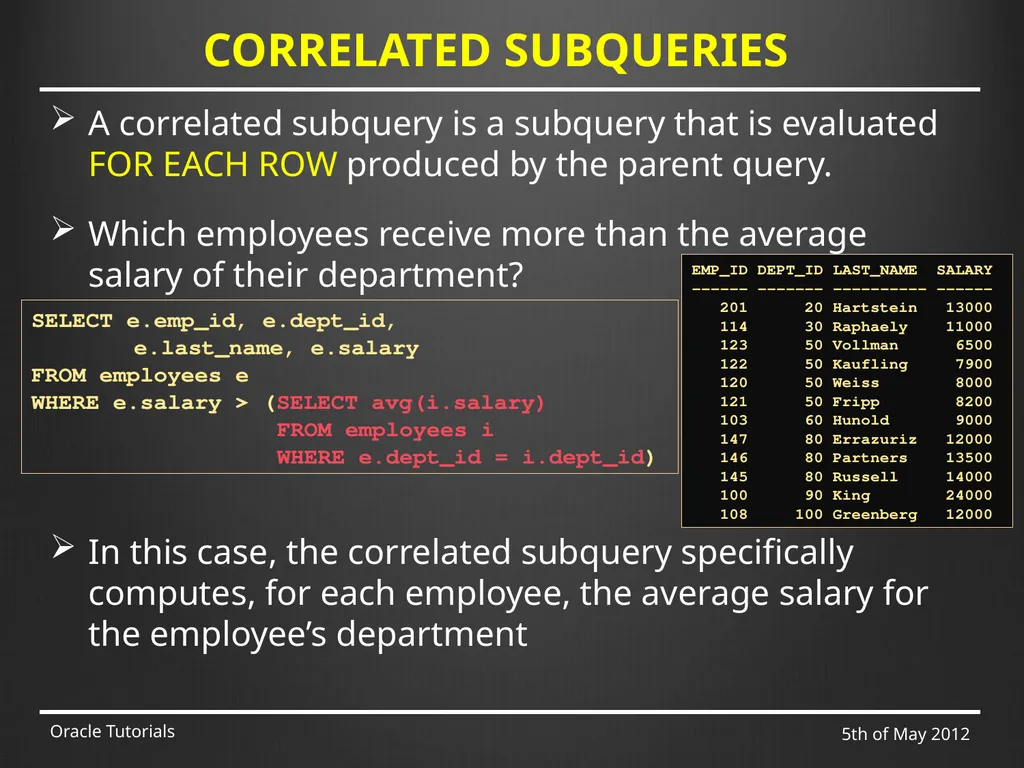 SQL & ADVANCED SQL Marcin Blaszczyk (CERN IT-DB) - slide 25 of 68