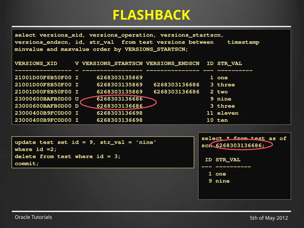 SQL & ADVANCED SQL Marcin Blaszczyk (CERN IT-DB) - slide 65 of 68