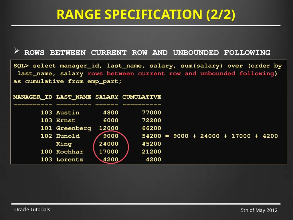 SQL & ADVANCED SQL Marcin Blaszczyk (CERN IT-DB) - slide 33 of 68