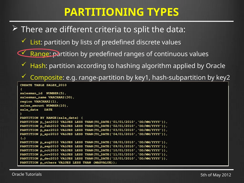 SQL & ADVANCED SQL Marcin Blaszczyk (CERN IT-DB) - slide 50 of 68