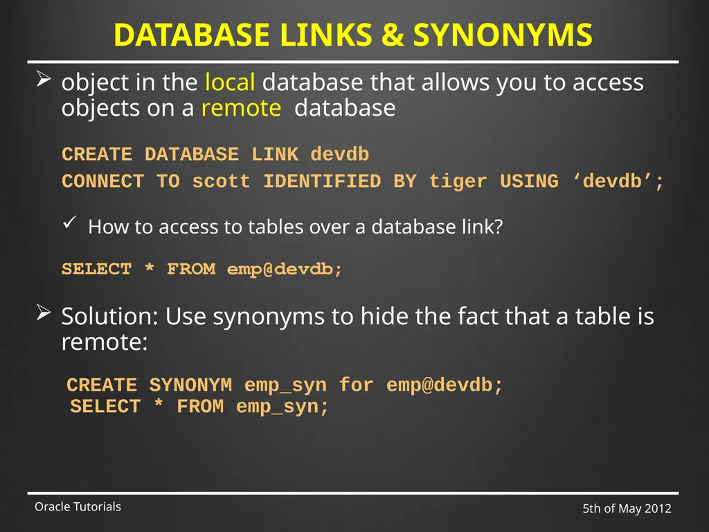 SQL & ADVANCED SQL Marcin Blaszczyk (CERN IT-DB) - slide 39 of 68