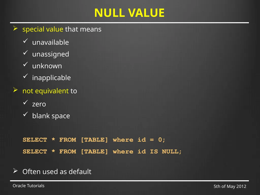 SQL & ADVANCED SQL Marcin Blaszczyk (CERN IT-DB) - slide 15 of 68