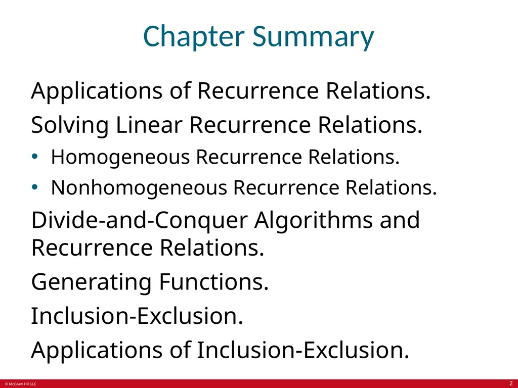 Advanced Counting Techniques Chapter 8 With - slide 2 of 70