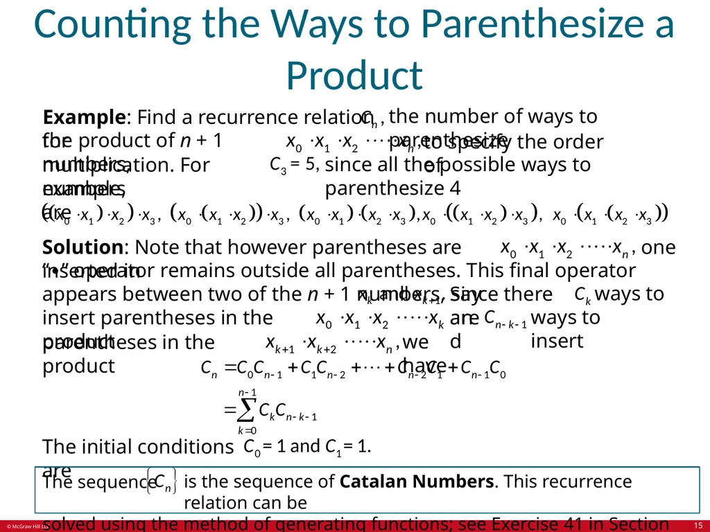 Advanced Counting Techniques Chapter 8 With - slide 15 of 70