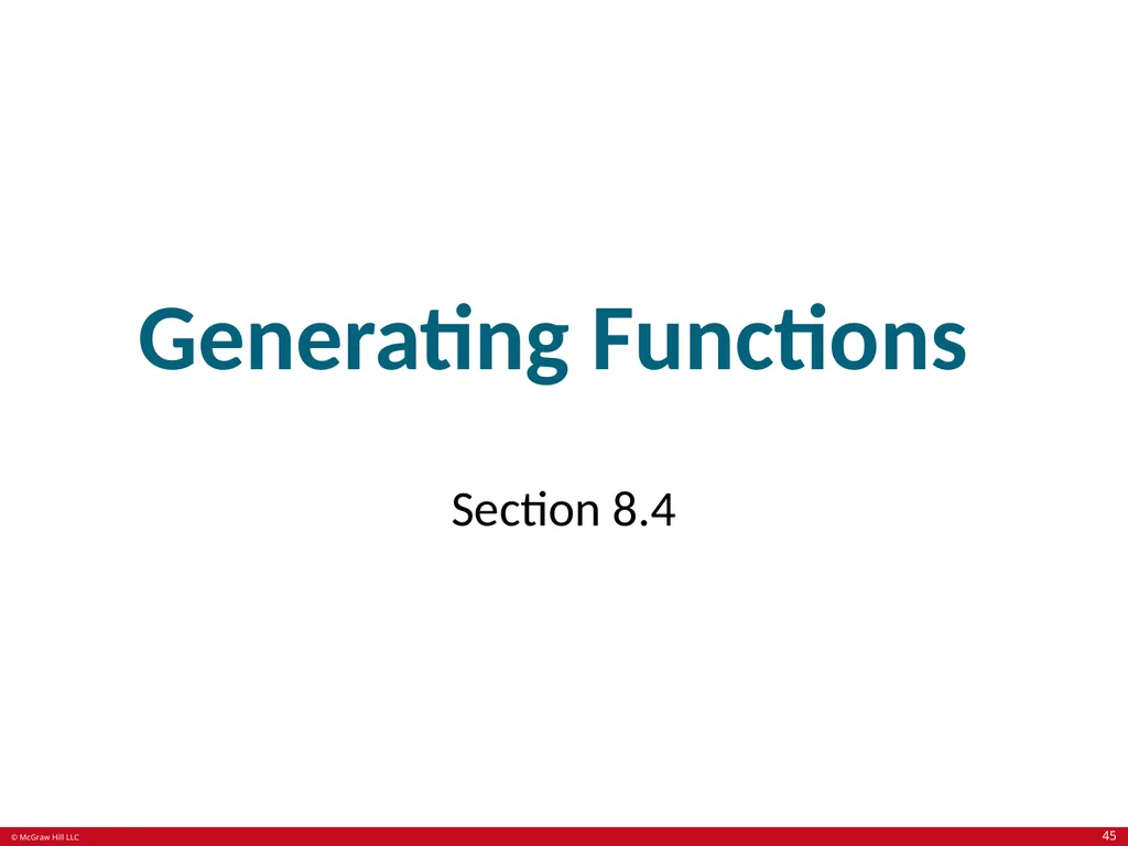 Advanced Counting Techniques Chapter 8 With - slide 45 of 70