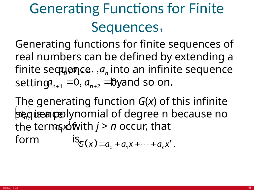 Advanced Counting Techniques Chapter 8 With - slide 48 of 70