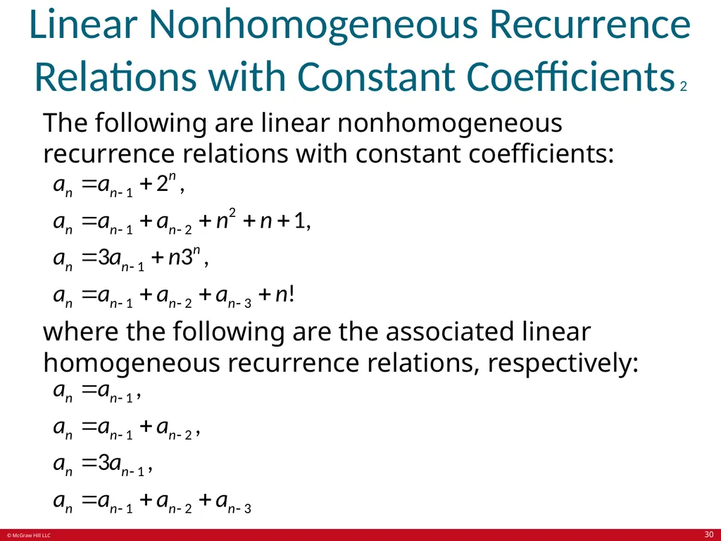 Advanced Counting Techniques Chapter 8 With - slide 30 of 70