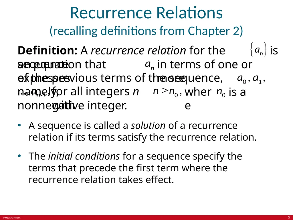 Advanced Counting Techniques Chapter 8 With - slide 5 of 70