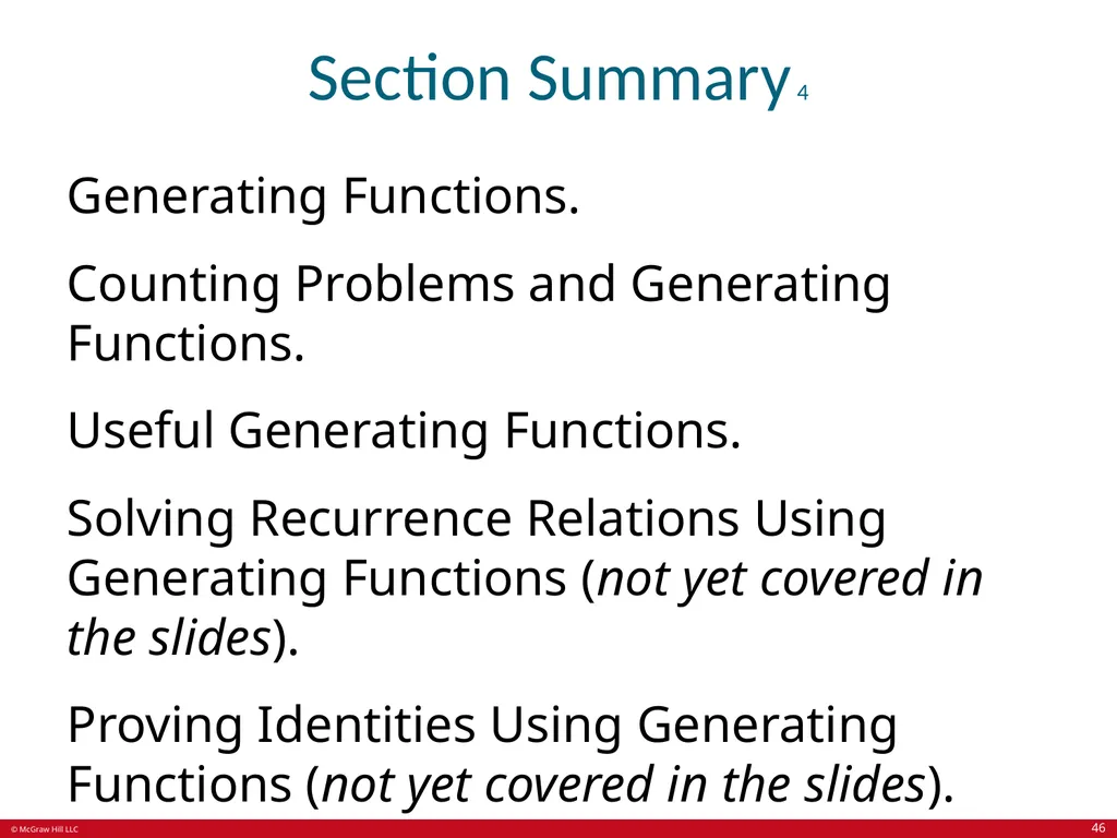 Advanced Counting Techniques Chapter 8 With - slide 46 of 70