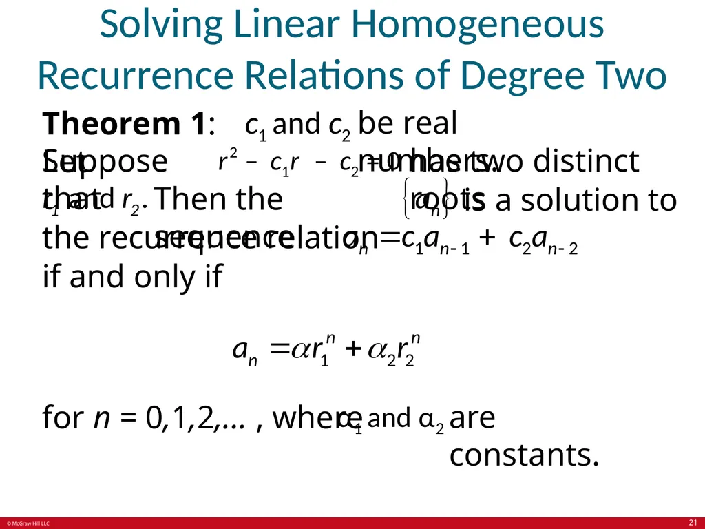 Advanced Counting Techniques Chapter 8 With - slide 21 of 70