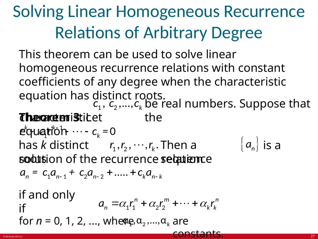 Advanced Counting Techniques Chapter 8 With - slide 27 of 70