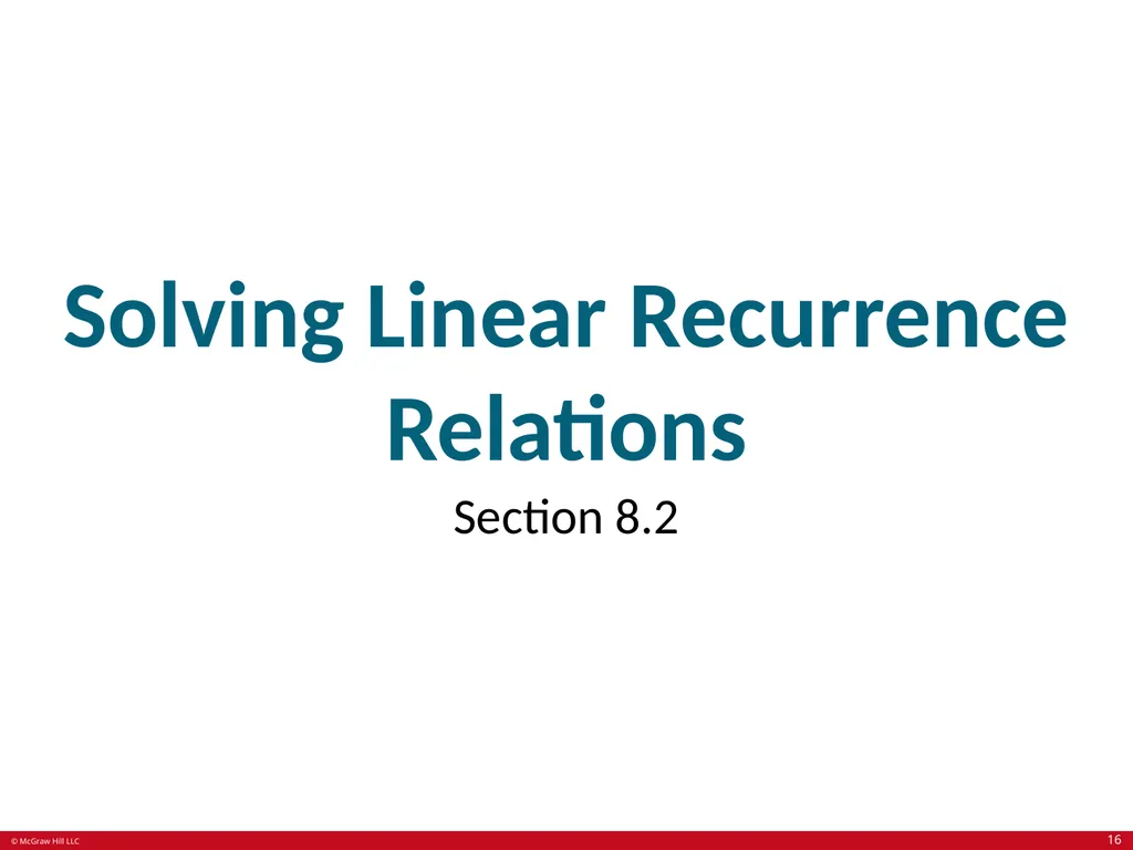 Advanced Counting Techniques Chapter 8 With - slide 16 of 70