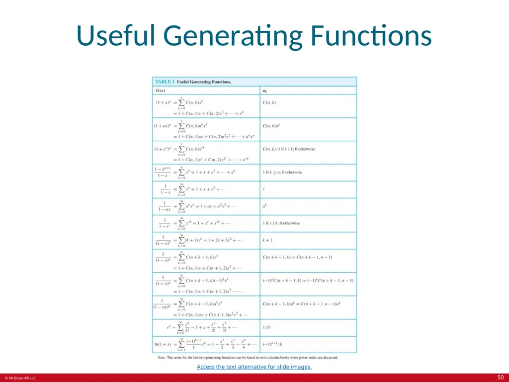 Advanced Counting Techniques Chapter 8 With - slide 50 of 70