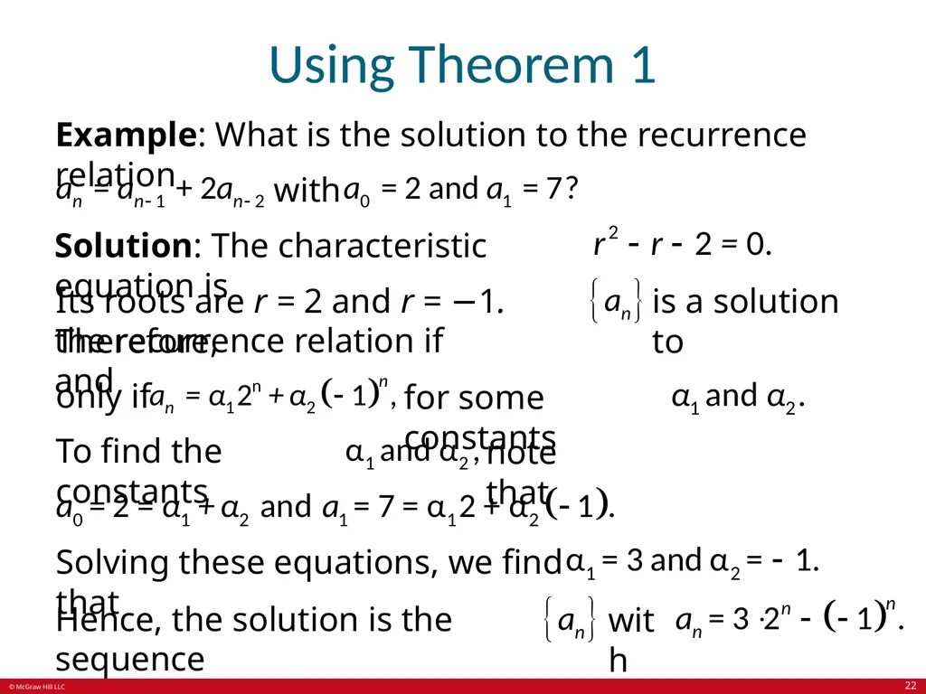 Advanced Counting Techniques Chapter 8 With - slide 22 of 70