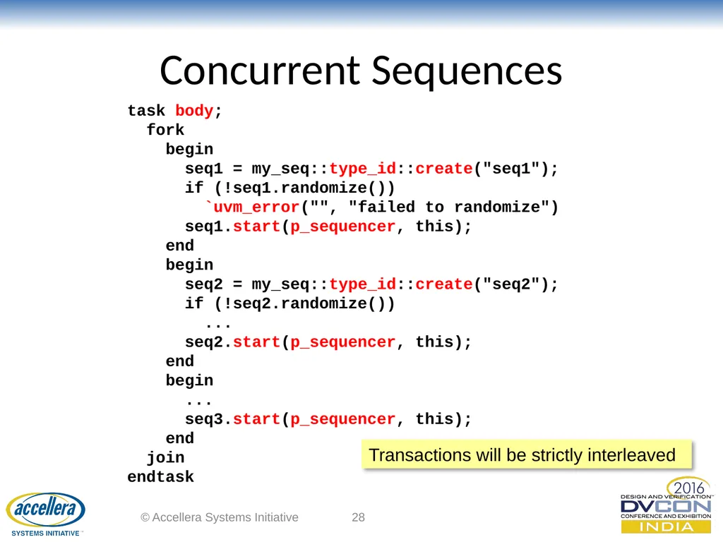 Advanced UVM Coding Techniques Dr David Long, - slide 28 of 47