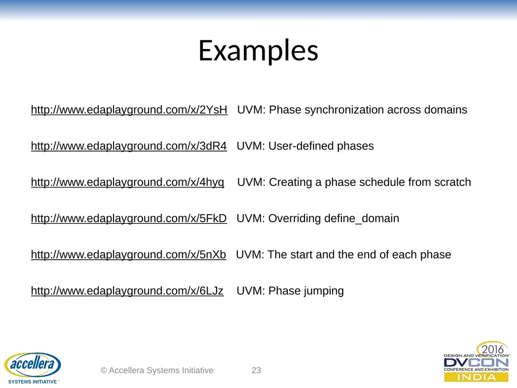 Advanced UVM Coding Techniques Dr David Long, - slide 23 of 47
