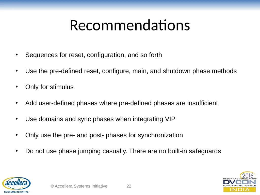 Advanced UVM Coding Techniques Dr David Long, - slide 22 of 47