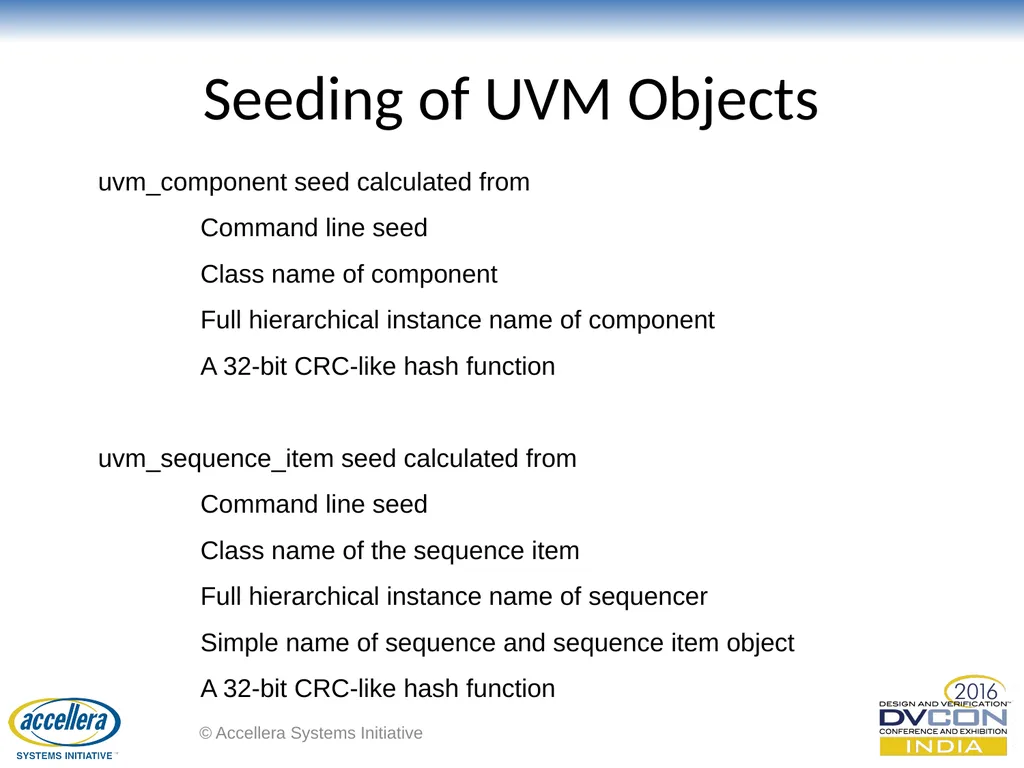 Advanced UVM Coding Techniques Dr David Long, - slide 40 of 47