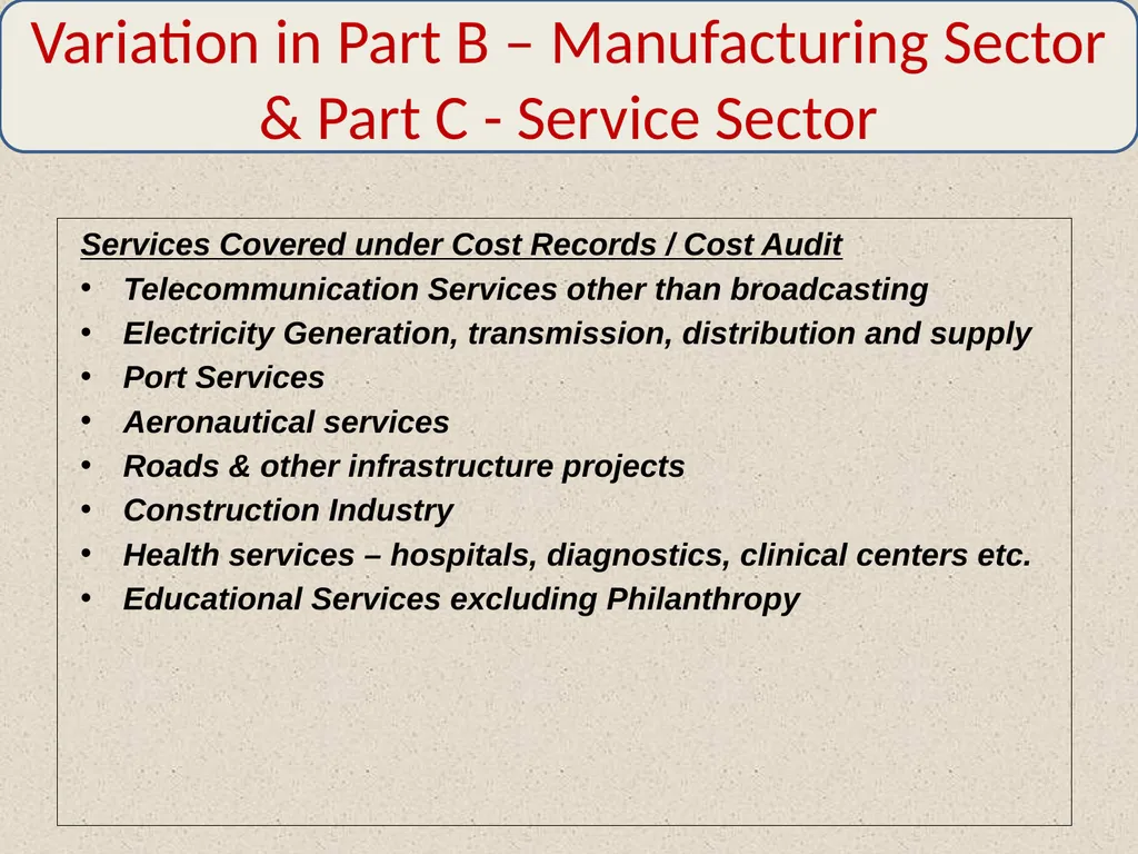WELCOME By: CMA Harshad S. Deshpande, Practicing - slide 34 of 41