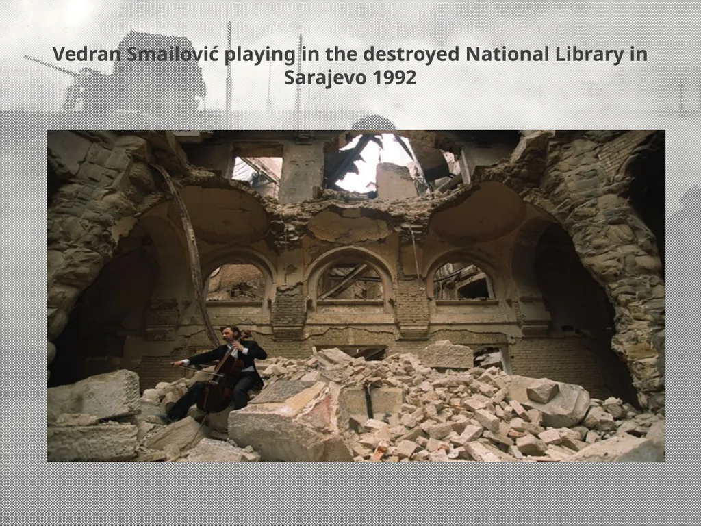 SIEGE OF SARAJEVO Everyday life during war "Man - slide 15 of 20