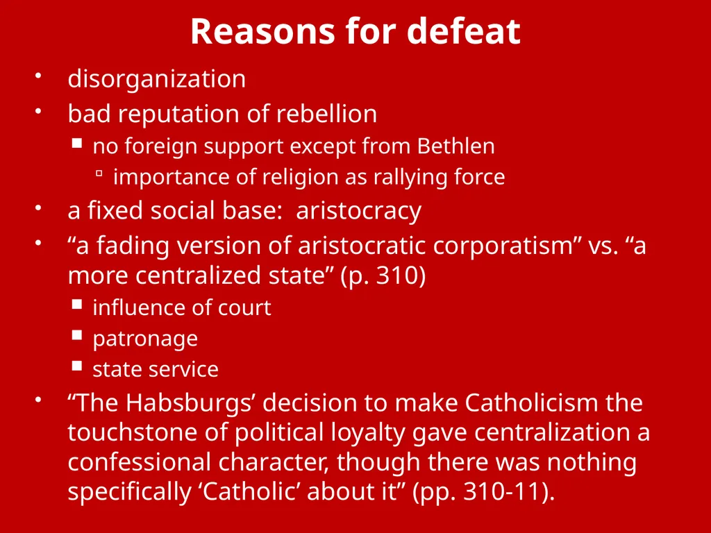 History 321: State and Society in Early Modern - slide 9 of 20