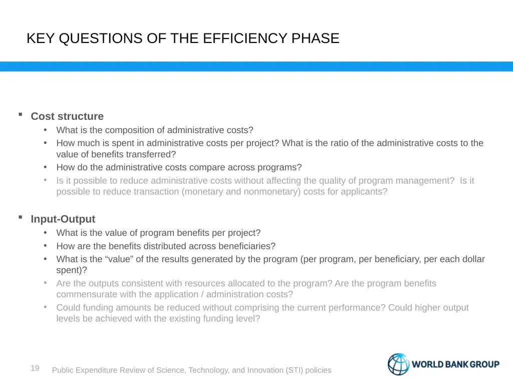 Public Expenditure Review Science, Technology, and - slide 18 of 23