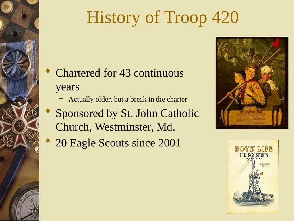 New Parent & Scout Orientation Troop 420 St. John - slide 4 of 39