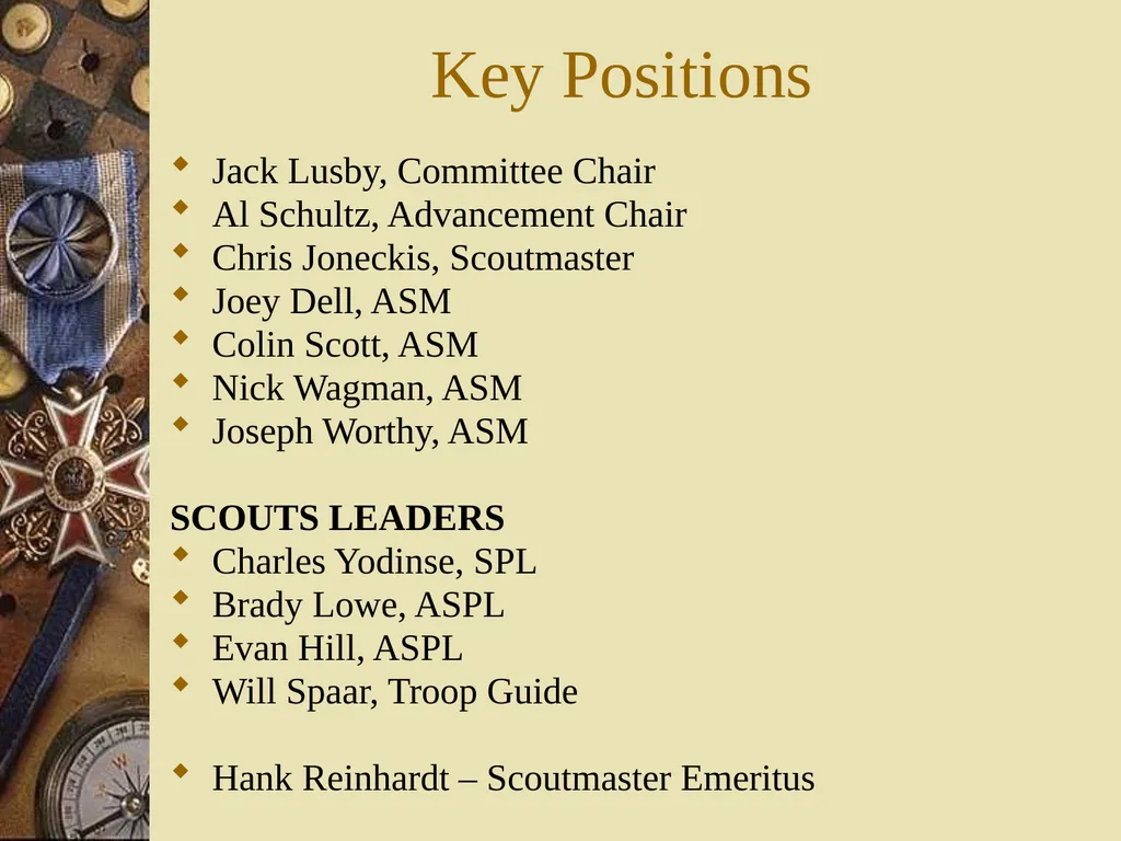 New Parent & Scout Orientation Troop 420 St. John - slide 8 of 39