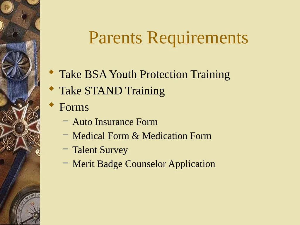 New Parent & Scout Orientation Troop 420 St. John - slide 31 of 39