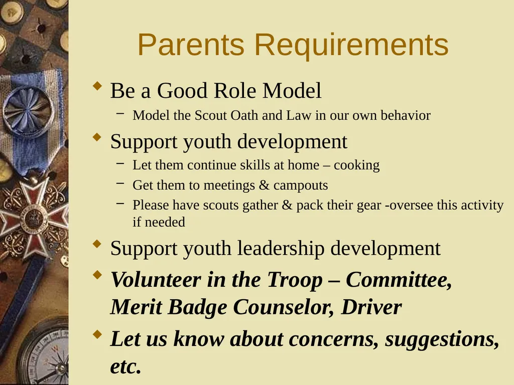 New Parent & Scout Orientation Troop 420 St. John - slide 38 of 39
