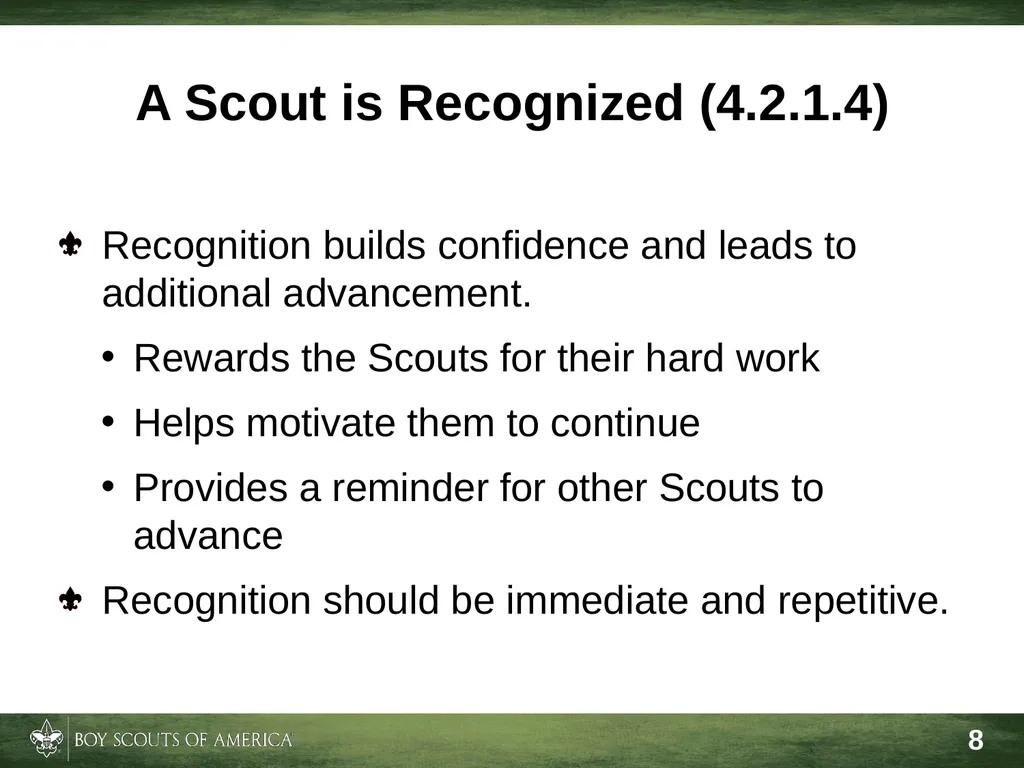 Effective Troop Advancement Expiration Date This - slide 8 of 20