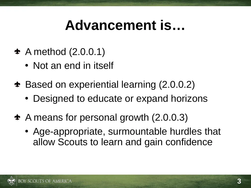 Effective Troop Advancement Expiration Date This - slide 3 of 20