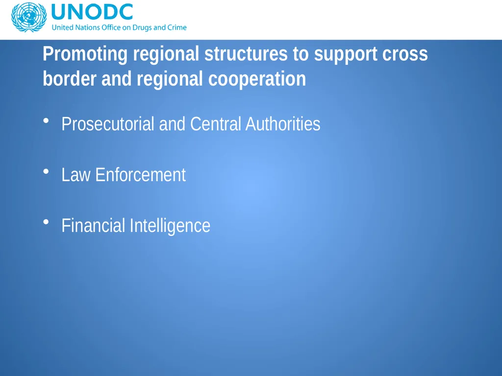 UNODC response to support border protection issues - slide 8 of 12