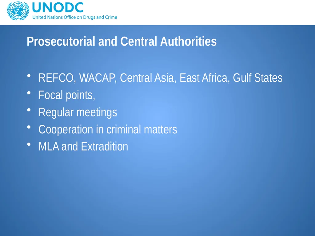 UNODC response to support border protection issues - slide 9 of 12