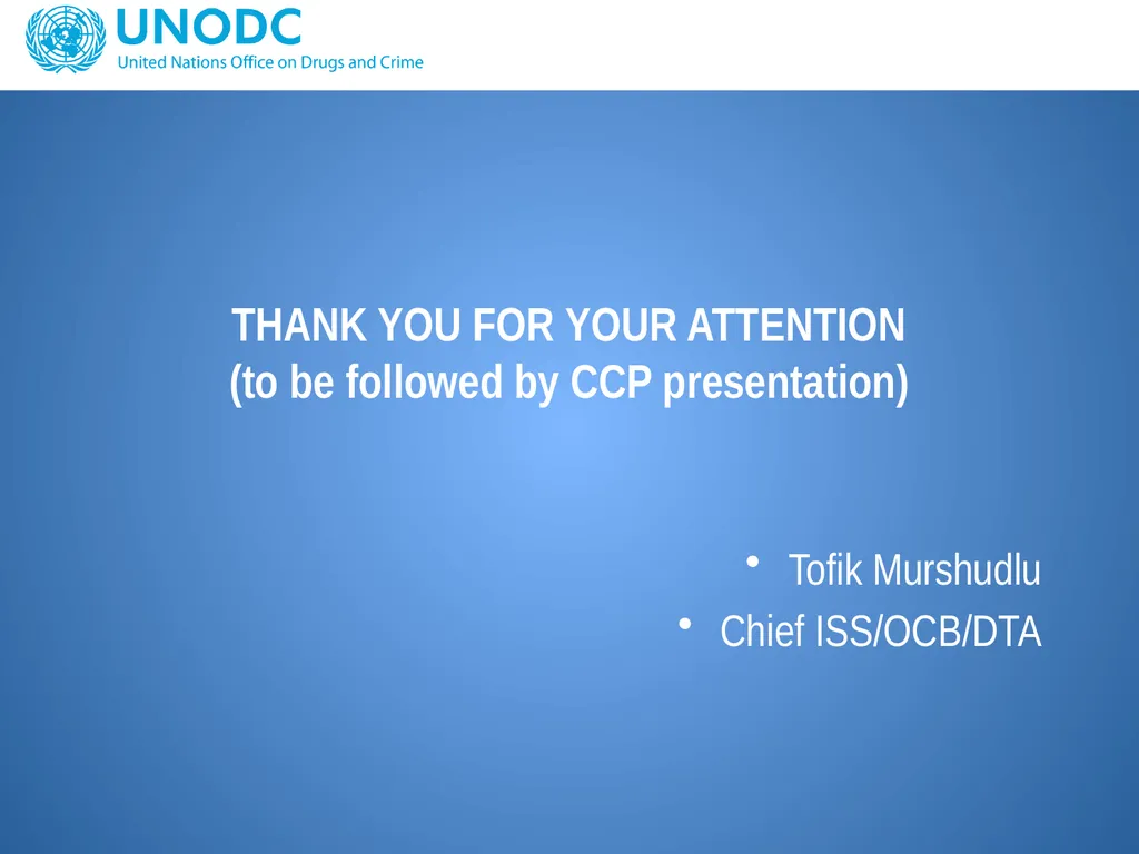 UNODC response to support border protection issues - slide 12 of 12
