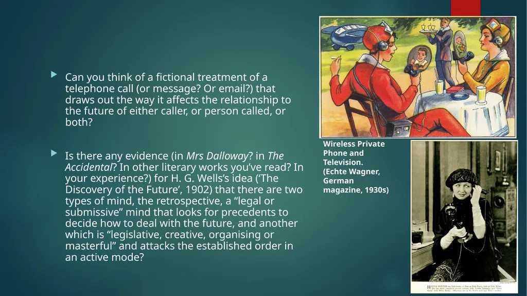 The Future Literature, Theory and Time: Week 8 - slide 5 of 13