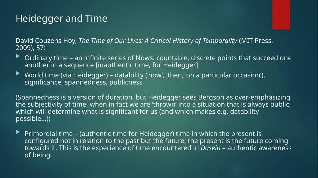 The Future Literature, Theory and Time: Week 8 - slide 9 of 13